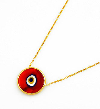 Red Grand Evil Eye Necklace