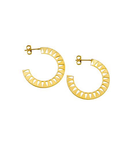 Helios hoop earrings