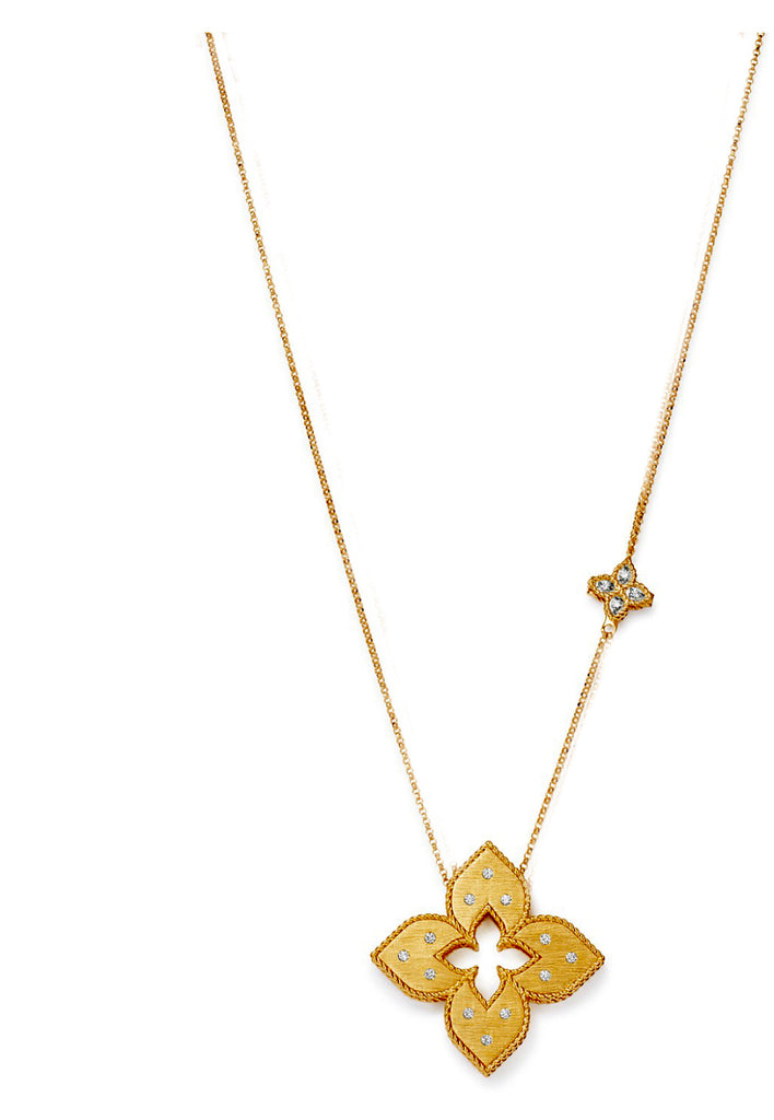 Grecian Princess Diamond Pendant Necklace