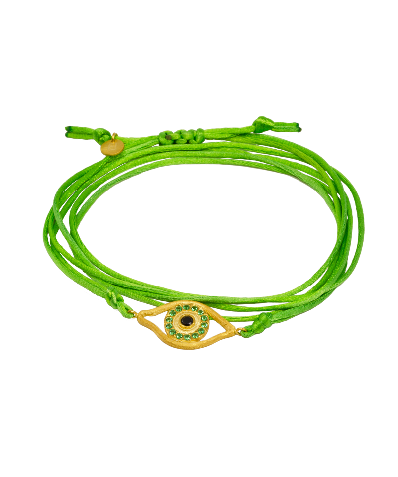 Penelope Wrap Bracelet (lime)