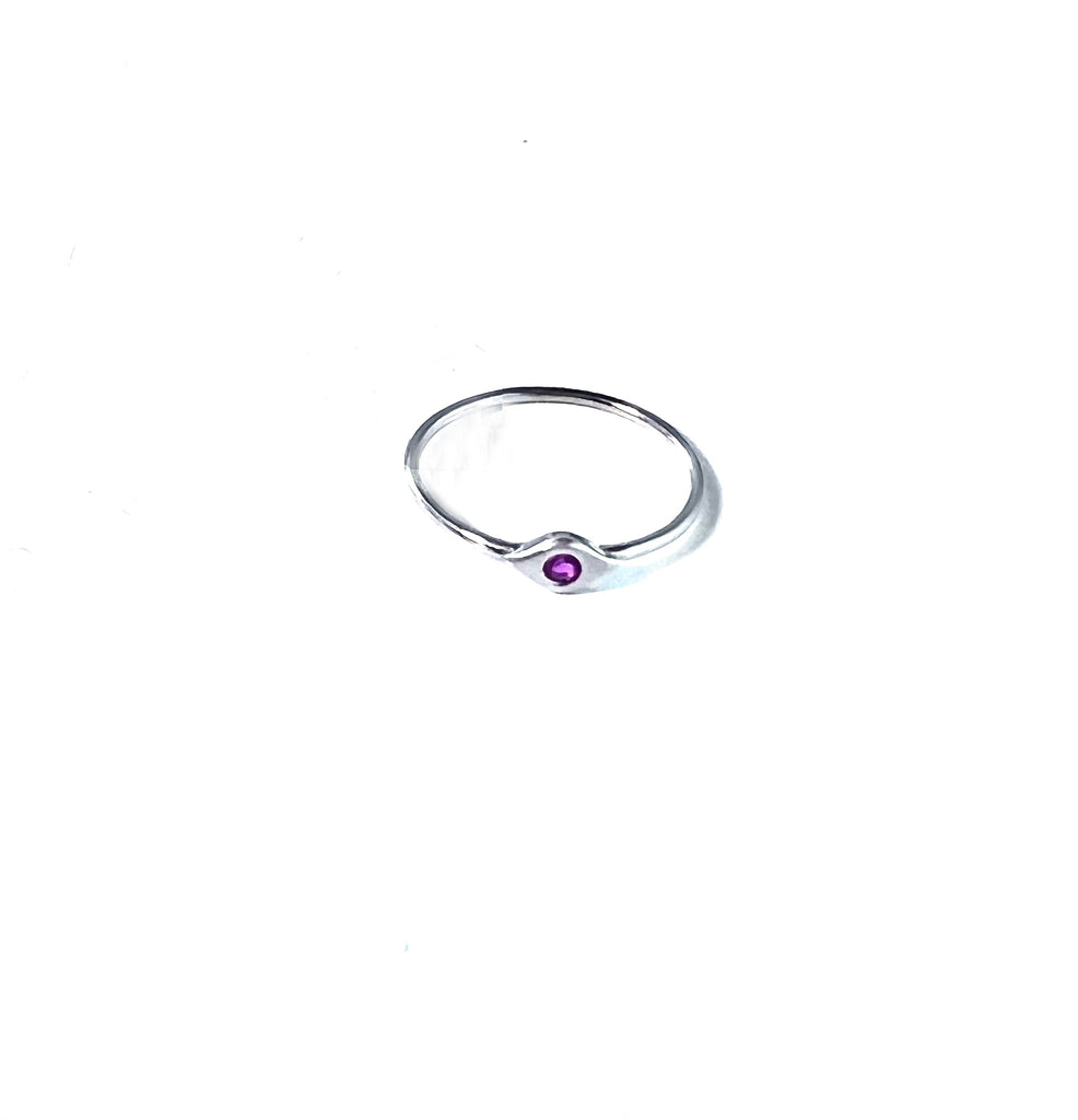 Precious Stackable Evil Eye Ring
