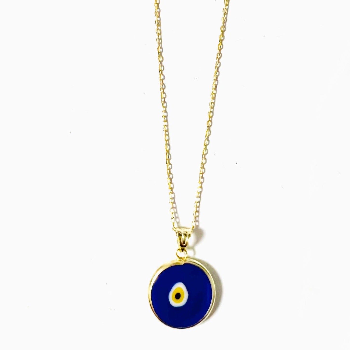 Cobalt Grand Evil Eye Pendant Necklace