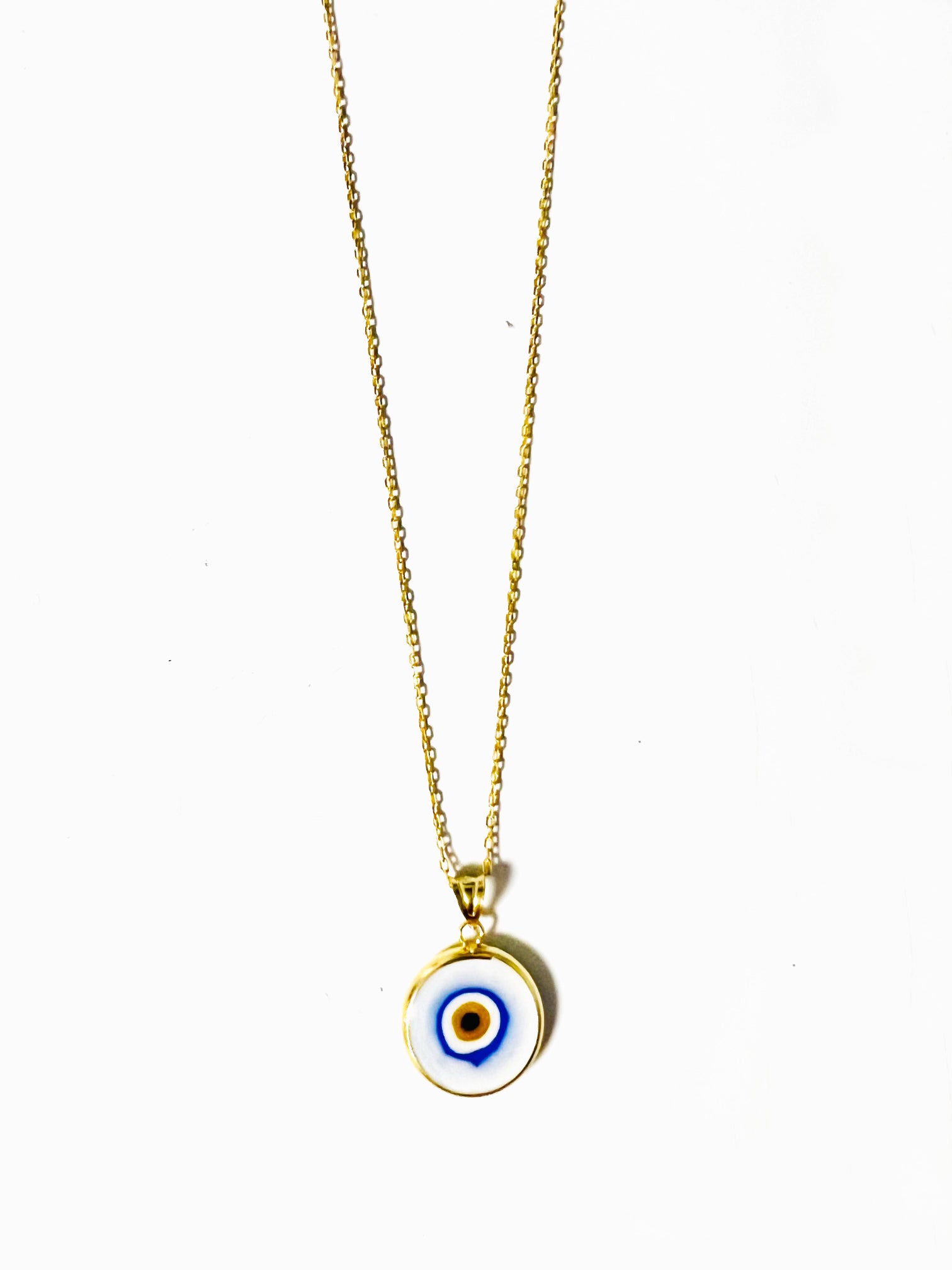 White Evil Eye Personalized Name Necklace – Digital Dress Room