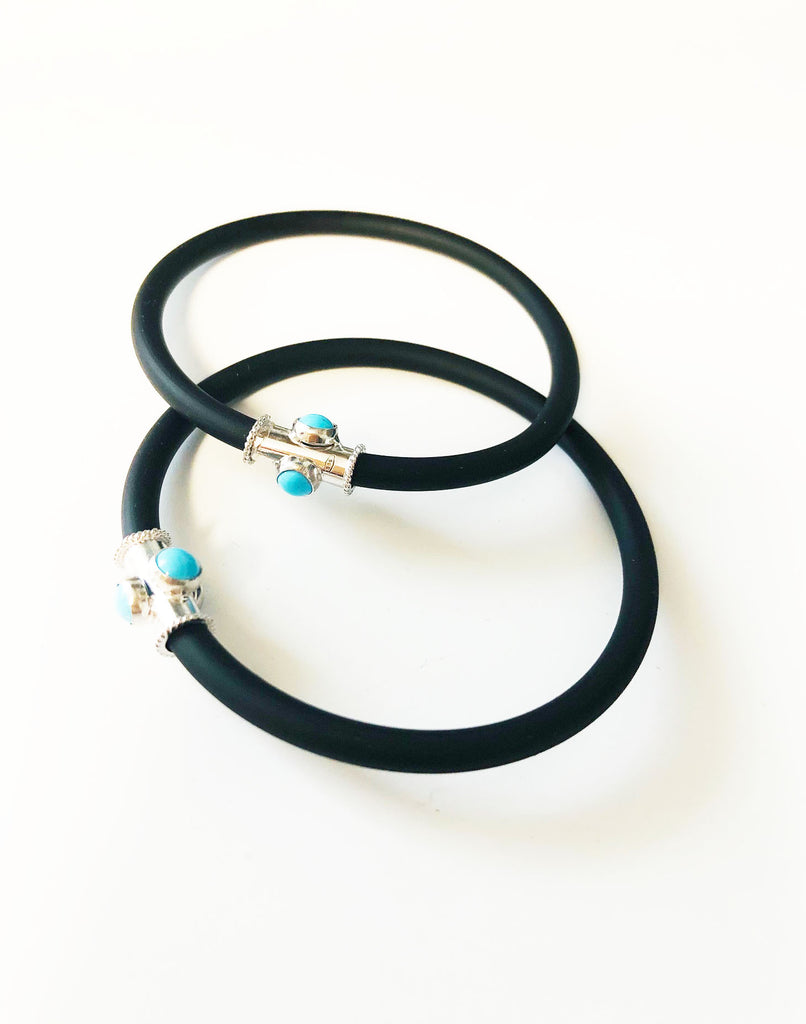 Traditional Turquoise Rubber Bracelet