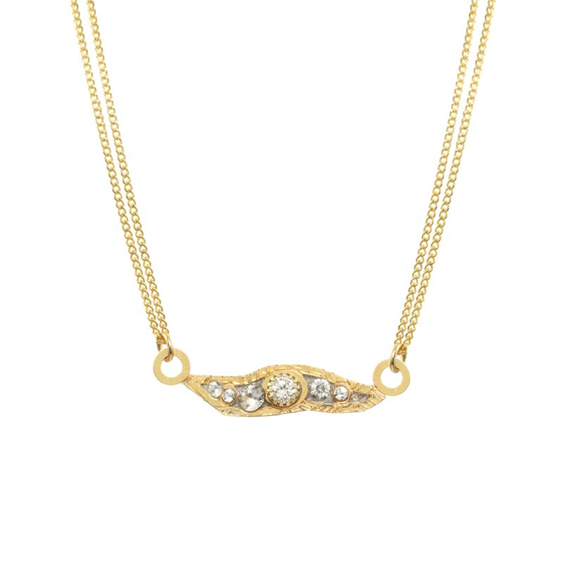 Icicle Eye Bar Necklace