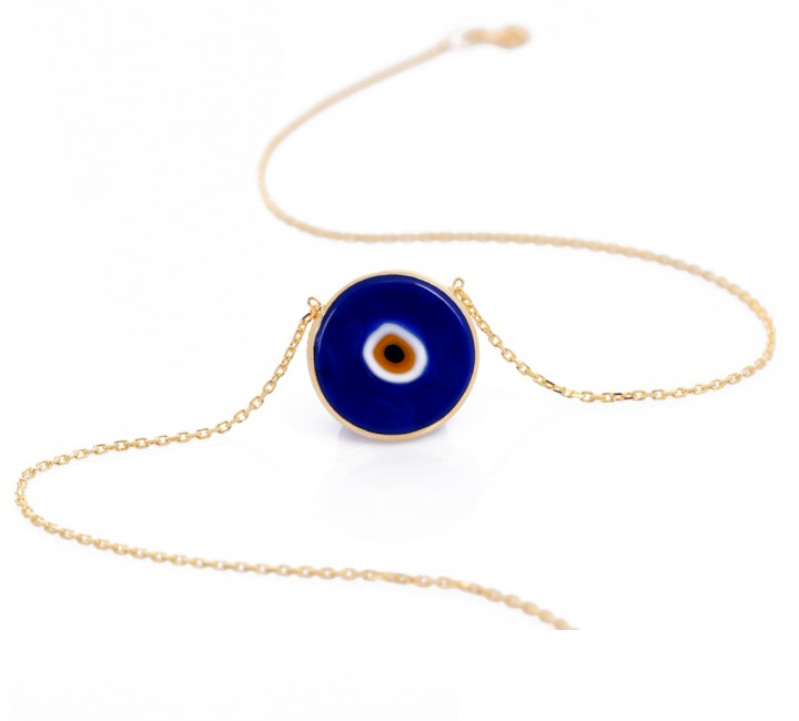 Cobalt Grand Evil Eye Necklace
