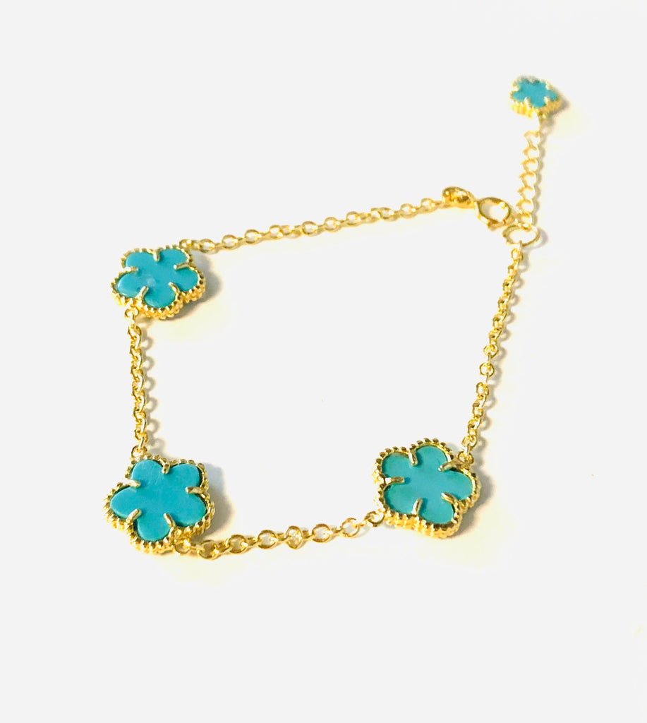 Turquoise Flower bracelet