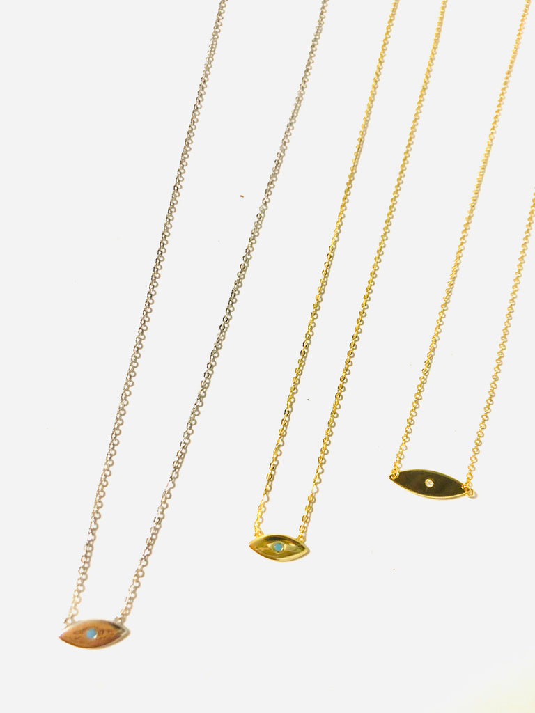 Minimal Eye Necklace