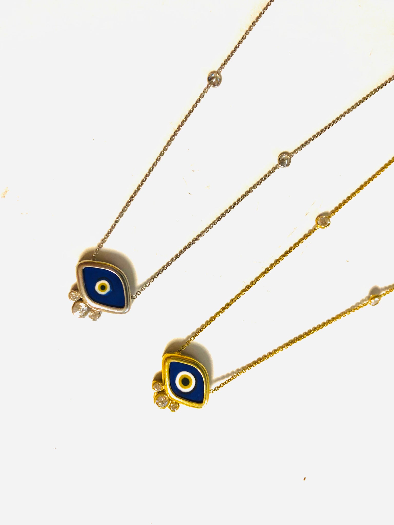 Grand Mati Necklace with Champagne Diamonds