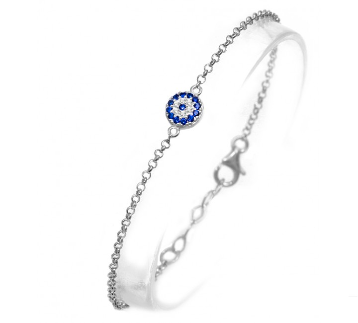 Mati disc bracelet