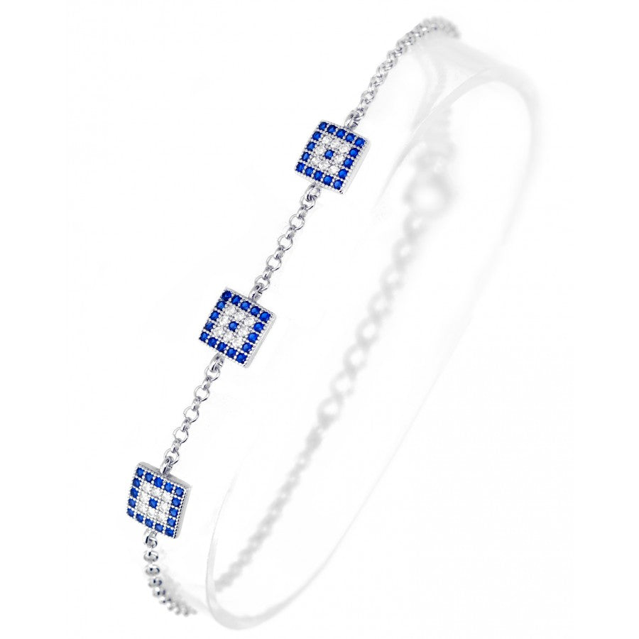 Square Mati Sapphire Bracelet