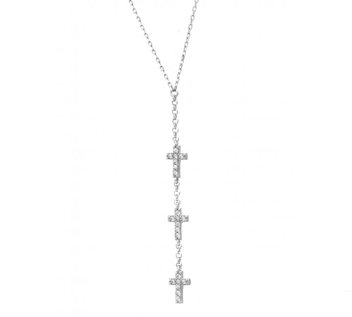 Trinity Cross Necklace
